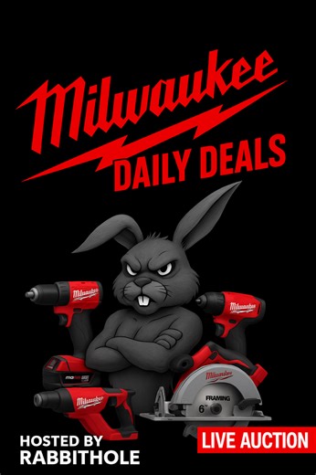 $1 Milwaukee Power Tools New Sudden Death 1/17/26 11am With Paul | eBay Live Video