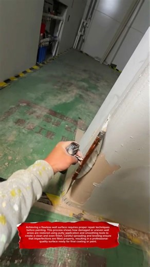 Wall Putty Repair Technique | Smooth Surface Finishing Like a Pro #construction