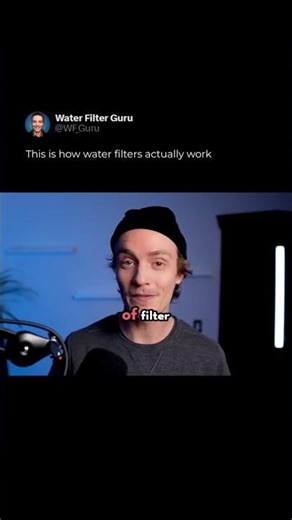 This is how water filters actually work