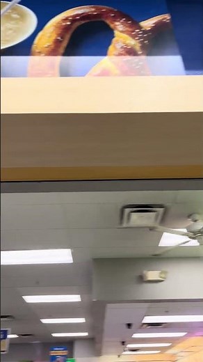 Three Harbor Breeze Classic Style ceiling fans at Walmart Subway, running on medium and low