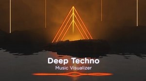 Deep Techno Music Visualizer (Widescreen) | Renderforest