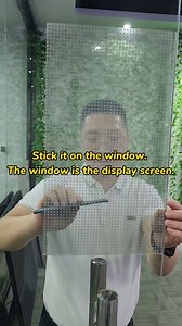 18K views · 189 reactions | Watch how we easily stick flexible transparent LED screen on glass  Keep transparency, turn glass into a giant digital display  #TransparentLED #FlexibleLED #WindowDisplay #RetailTech #DigitalSignage #LEDInstallation #TransparentScreen #SmartWindow #ShopFront | LED Creative Display Hub | Facebook