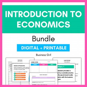 Introduction to Economics Unit Bundle for Business and Marketing
