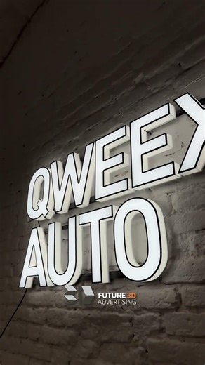 Your brand deserves to be seen.Premium 3D signage • Clean finish • Strong visibility 💡 #future3d