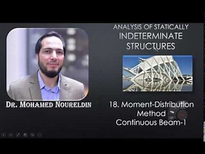 18. Moment-Distribution Method Continuous Beam-1- Dr. Noureldin