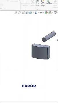 SOLIDWORKS Error Explained: “Face Cannot Terminate the Feature” | NURBS vs Analytic Surfaces #shorts