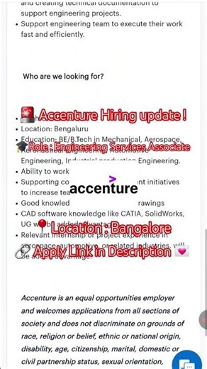 🚨 Accenture Hiring !