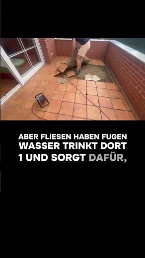 😱‼️Würdest du Fliesen oder Steinteppich im Außenbereich verlegen? #bauen #Terrasse #boden #Fliesen