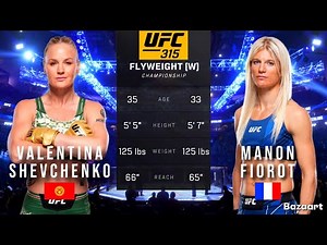 VALENTINA SHEVCHENKO VS MANON FIOROT FULL FIGHT UFC 315