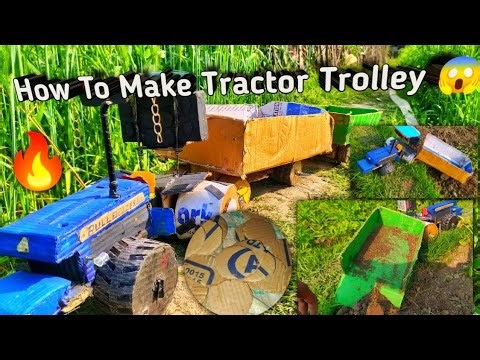 How To Make a Tractor Trolley With Cardboard | Full Testing 😱 | #P.R MODEL MAKER