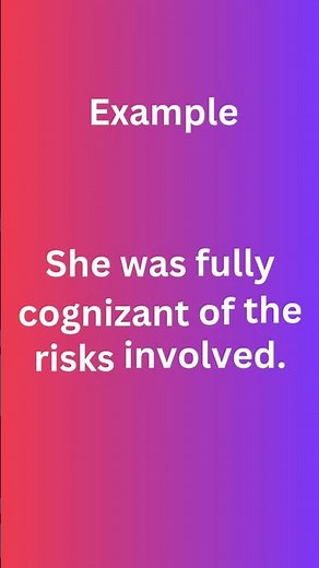 Cognizant Meaning | Word of the Day | Learn English Vocabulary
