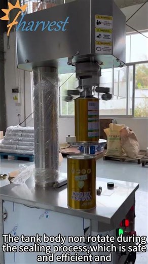 Semi-auto protein powder can/milk powder can bottom lid sealing machine, manual can closing machine