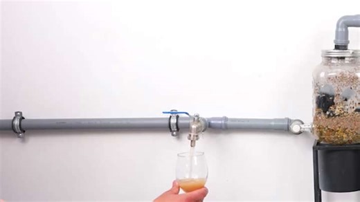 DIY water filtration system using PVC pipes