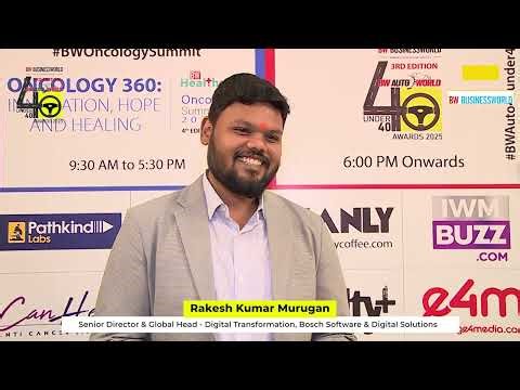 Rakesh Kumar Murugan, Sr. Director, Bosch Software & Digital Solutions | BW Auto World 40u40 Awards