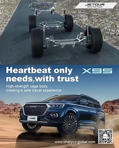 Heartbeat only needs，with trust High-strength cage body, creating a safe travel experience #X95 #ontheroad | Jetour Auto