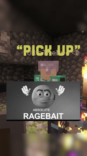 Ragebait in Minecraft #minecraft #minecraftmeme #minecraftparody