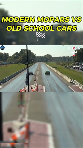 Modern Mopar GAPS Classic Muscle car in these drag races