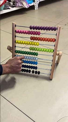 Colorful Wooden Abacus Educational Counting Toy for kids in RS 1650 with delivery.