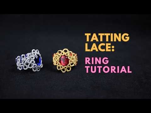 Shuttle tatting | Tatted lace Ring tutorial