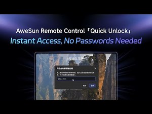 AweSun Remote Control | Quick Unlock | Instant Access, No Passwords Needed