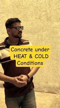 He did concrete under heat and failed #construction #basiccivilengineering #concretescience