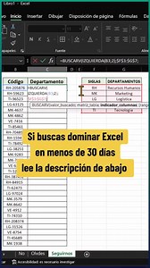 Comenta EXCEL y domínalo en menos de 30 días con nuestro método práctico, con casos reales y sin clases de relleno 😎 #excel #excelpro #exceltips #exceltrucos #exceltutorial #empleo #trabajo | Aprendo más