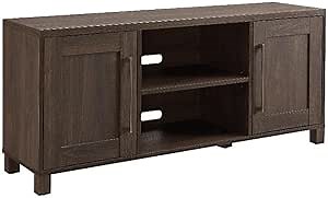 Henn&Hart Rectangular TV Stand for TV's up to 65" in Alder Brown, TV Stands for the Living Room