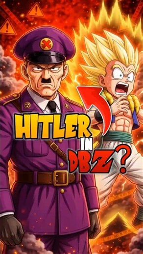 Hitler in Dragon Ball Z?!😳 This scene was banned in Germany #dragonballz #hitler #shorts