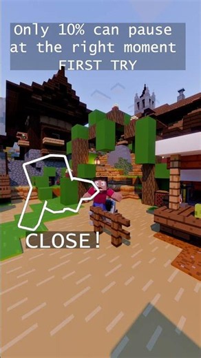 Pause Game Minecraft version #minecraft #animation #PauseChallenge #CarGame #SpeedPause