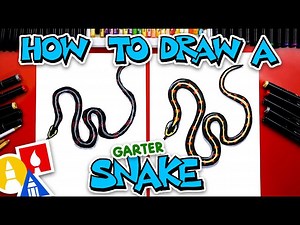 How To Draw A Garter Snake - Videos For Kids