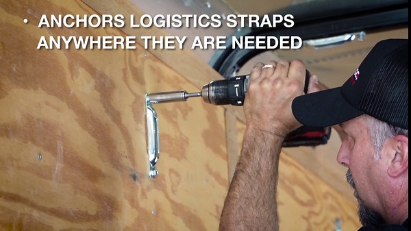 Snap-Loc E Track Hook-Ring Adaptor, E Track Tie Downs for Cargo Management, Made from Heavy Duty Zinc-Plated Steel, Easy Slip in Setup, 2 Pack