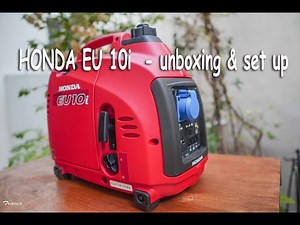 HONDA EU 10i - Γεννήτρια Αθόρυβη/Quiet Volume Portable Generator - unboxing & set up
