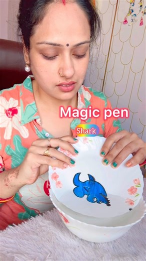 Magic Pen shark 🦈 for kids #diy #smartartandcrafts #shorts #magicpen