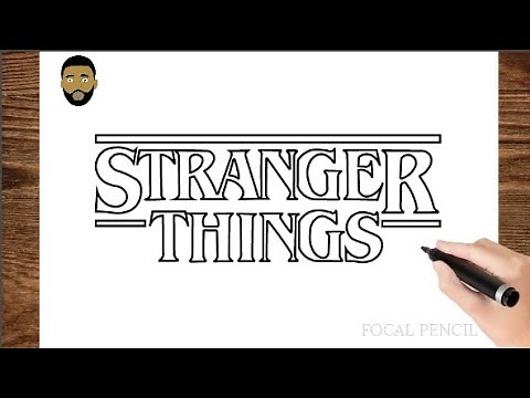 How To Draw Stranger things Logo step by step