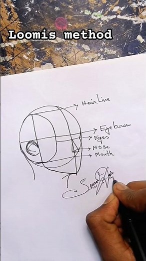 "Master the Loomis Method in 16 Seconds! 🖊️"