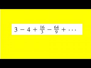 Determine whether the geometric series is convergent