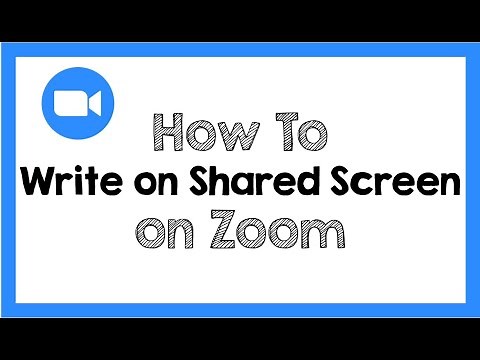 How to Write on Shared Screen on Zoom