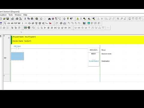 CX-Programer and CX-Designer- How To Change Screens In HMI