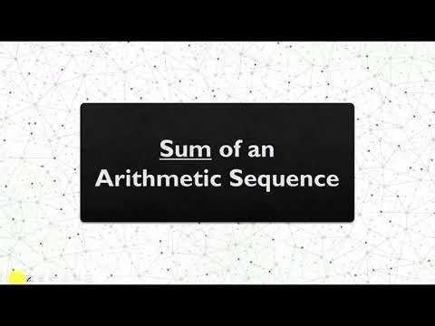 Sum of Arithmetic Series