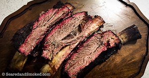 These smoked beef ribs were amazing!