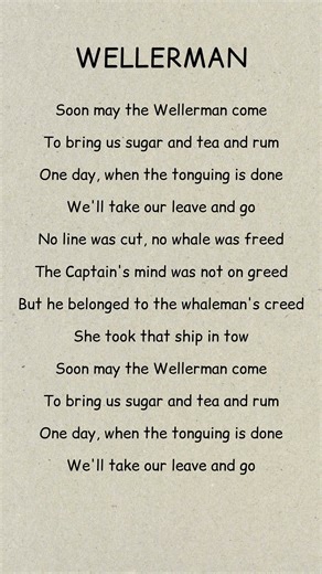 Wellerman #lyricsvideo