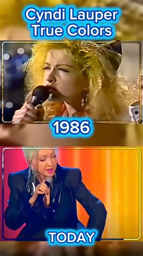 Cyndi Lauper True Colors Song (1986 vs. Today Live Performance)