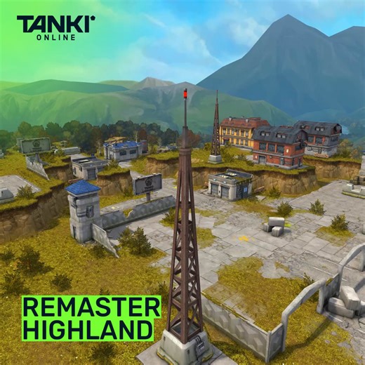 🎨 The new "Highland Remastered" is now available in-game! Our designers have completely redesigned the map: new models, fresh textures, improved lighting—everything was handcrafted with meticulous attention to detail. It's still the "Highland" map you know, but now with a new look 💥 | Tanki Online