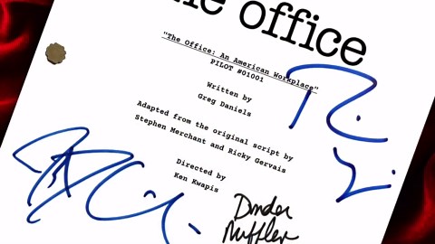 The Office US, TV Show, Pilot Script, Screenplay, Signatures, Autograph, Reprint, Birthday Gift, Movie Lovers Gifts, TV Script, Movie Props - Etsy