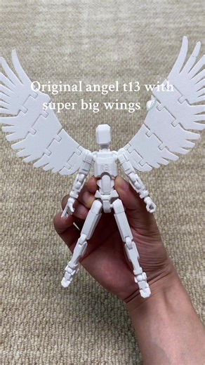 3D Printed Angel T13 with Super Big Wings