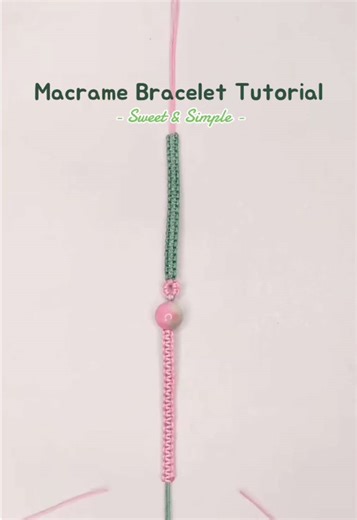 Macrame Bracelet Tutorial: Create a Pink & Green Style