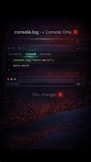 getElementById vs console.log (Why Your UI Doesn’t Change!) #webdevelopment #javascript #typescript