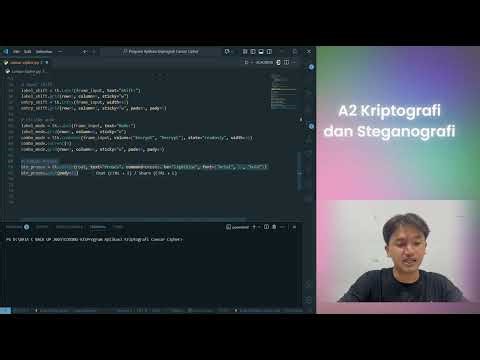 Membuat aplikasi sederhana dengan metode Caesar Cipher menggunakan bahasa Python