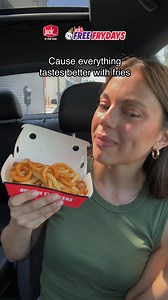 Craving something curly? You won't find it at McDonald's. Get FREE fries (any size, any style) w/any app order every Friday. | Jack in the Box