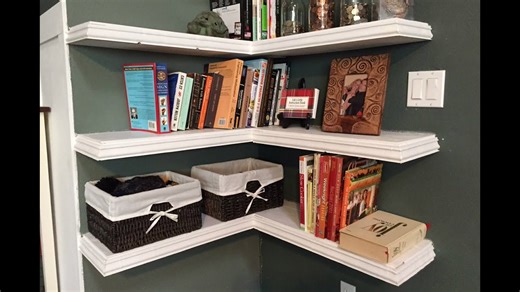"DIY Floating Corner Shelves for a Clean, Modern Look"
